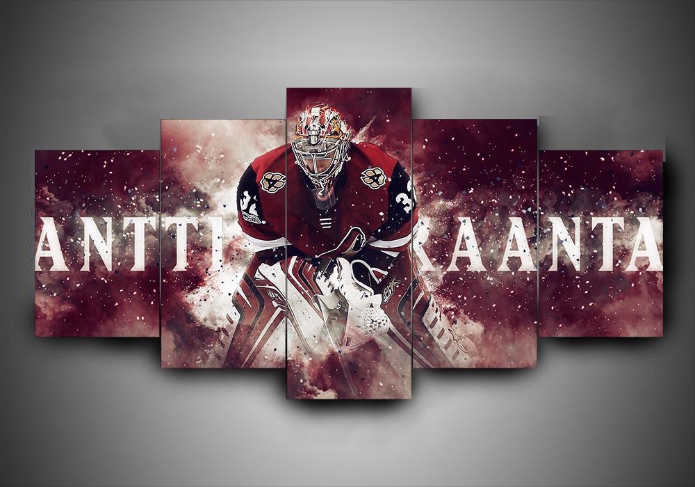 Arizona Coyotes - Antii Raanta - Sport 5 Panel Canvas Art Wall Decor Arizona Coyotes - Antii Raanta - Sport 5 Panel Canvas Art Wall Decor