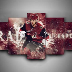Arizona Coyotes - Brad Richarson - Sport 5 Panel Canvas Art Wall Decor