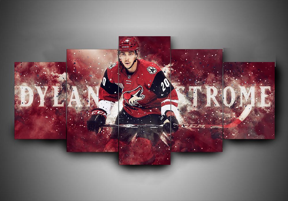 Arizona Coyotes - Dylan Strome - Sport 5 Panel Canvas Art Wall Decor Arizona Coyotes - Dylan Strome - Sport 5 Panel Canvas Art Wall Decor