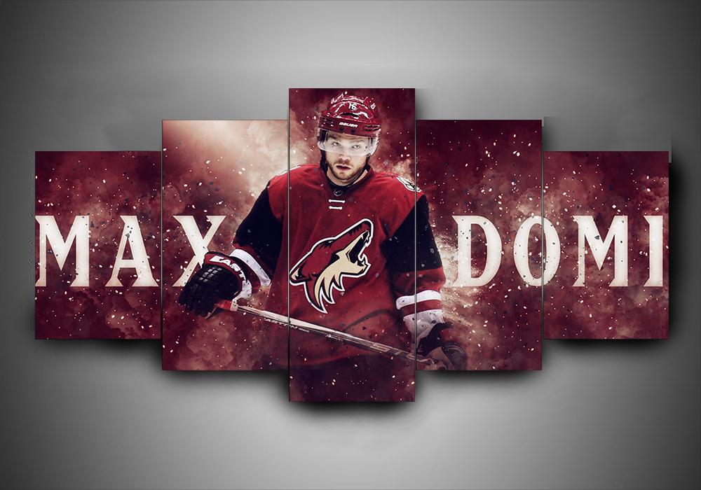 Arizona Coyotes - May Domi - Sport 5 Panel Canvas Art Wall Decor Arizona Coyotes - May Domi - Sport 5 Panel Canvas Art Wall Decor