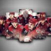Arizona Coyotes - Team 1 - Sport 5 Panel Canvas Art Wall Decor