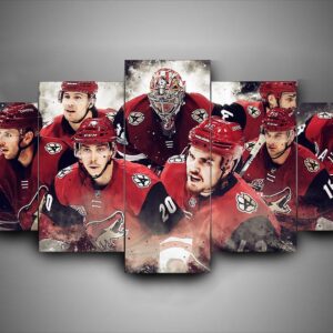 Arizona Coyotes - Team 1 - Sport 5 Panel Canvas Art Wall Decor