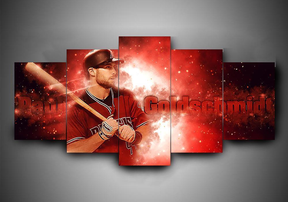 Arizona Diamondbacks 1 - Sport 5 Panel Canvas Art Wall Decor Arizona Diamondbacks 1 - Sport 5 Panel Canvas Art Wall Decor