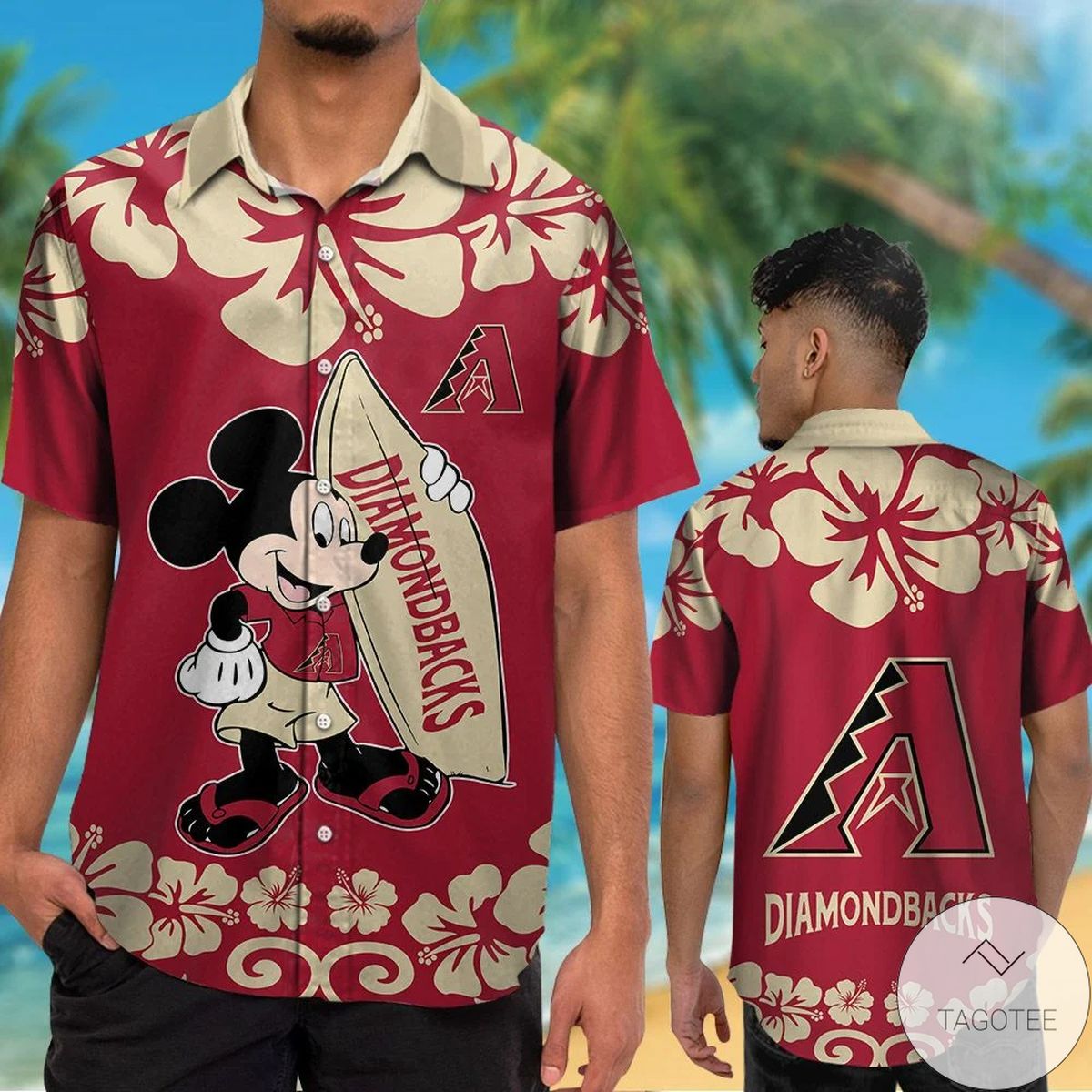 Arizona Diamondbacks Mickey Mouse Hawaiian Shirt Arizona Diamondbacks Mickey Mouse Hawaiian Shirt