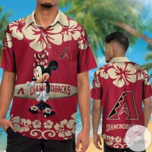 Arizona Diamondbacks Minnie Mouse Hawaiian Shirt