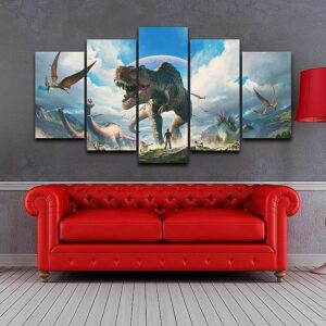 Ark Park - Jurassic Park 5 Panel Canvas Art Wall Decor
