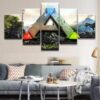 Ark Survival Evolved Logo - Gaming 5 Panel Canvas Art Wall Decor