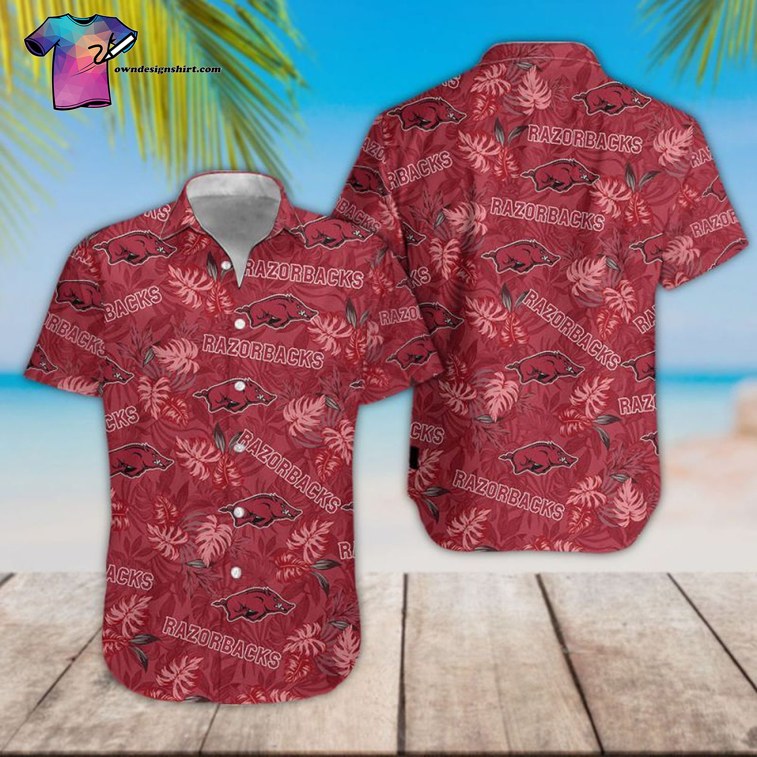 Arkansas Razorbacks Full Printing Hawaiian Shirt Arkansas Razorbacks Full Printing Hawaiian Shirt