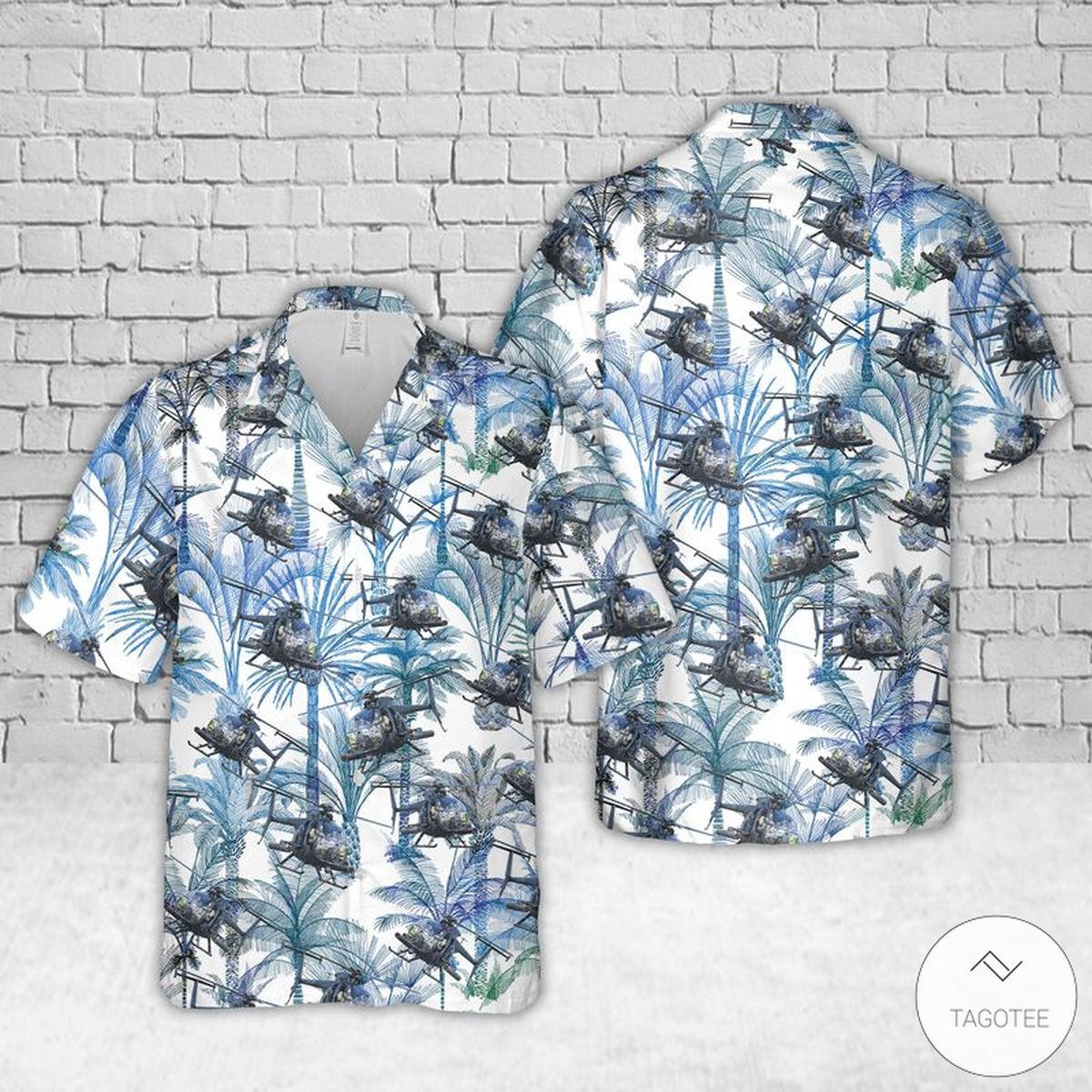 Army Md Helicopters Mh-6 Little Bird Hawaiian Shirt Army Md Helicopters Mh-6 Little Bird Hawaiian Shirt