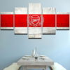 Arsenal Club Football 01 - Sport 5 Panel Canvas Art Wall Decor