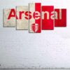 Arsenal Football Club Soccer - Sport 5 Panel Canvas Art Wall Decor