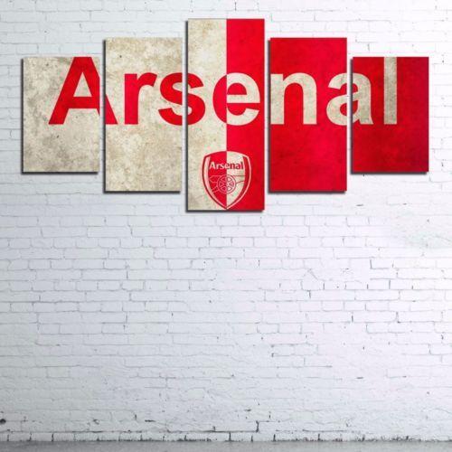 Arsenal Football Club Soccer - Sport 5 Panel Canvas Art Wall Decor Arsenal Football Club Soccer - Sport 5 Panel Canvas Art Wall Decor