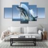 Art Decoration - Animal 5 Panel Canvas Art Wall Decor