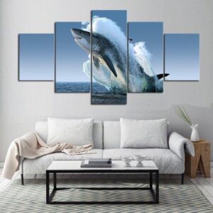 Art Decoration - Animal 5 Panel Canvas Art Wall Decor