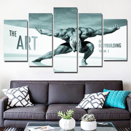 Art Of Bodybuilding Volume 1 - Abstract 5 Panel Canvas Art Wall Decor Art Of Bodybuilding Volume 1 - Abstract 5 Panel Canvas Art Wall Decor