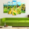 Art Oil 22 - Abstract 5 Panel Canvas Art Wall Decor