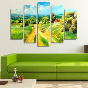 Art Oil 22 - Abstract 5 Panel Canvas Art Wall Decor