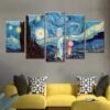 Art Rick And Morty Cartoon - 5 Panel Canvas Art Wall Decor