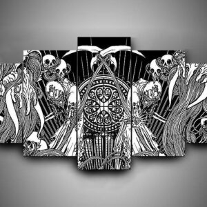 As I Lay Dying 3 - Music 5 Panel Canvas Art Wall Decor