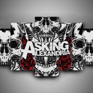 Asking Alexandria - Music 5 Panel Canvas Art Wall Decor
