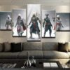 Assassin’S Creed - Gaming 5 Panel Canvas Art Wall Decor