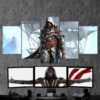 Assassins Creed Black Flag Edward Kenway 09- Gaming 5 Panel Canvas Art Wall Decor