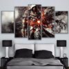 Assassins Creed Character 1 - Gaming 5 Panel Canvas Art Wall Decor