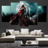 Assassins Creed Character - Gaming 5 Panel Canvas Art Wall Decor