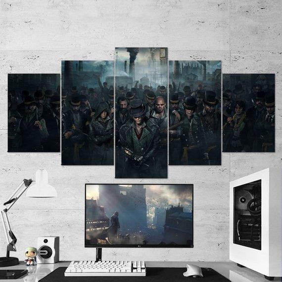 Assassins Creed Syndicate 08 - Gaming 5 Panel Canvas Art Wall Decor Assassins Creed Syndicate 08 - Gaming 5 Panel Canvas Art Wall Decor