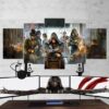 Assassins Creed Syndicate 12 - Gaming 5 Panel Canvas Art Wall Decor