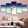 Astronauts - Space 5 Panel Canvas Art Wall Decor