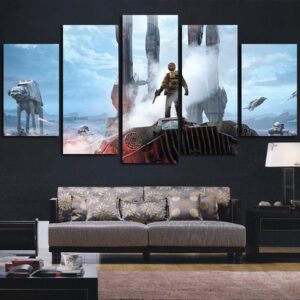 At At Walker 1 - Movie 5 Panel Canvas Art Wall Decor