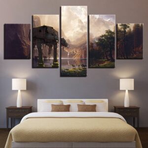At-At Walker - Movie 5 Panel Canvas Art Wall Decor