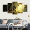 Athletic Horse - Animal 5 Panel Canvas Art Wall Decor