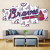 Atlanta Braves Baseball Club - Sport 5 Panel Canvas Art Wall Decor