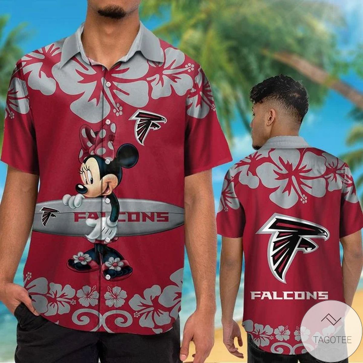 Atlanta Falcons & Minnie Mouse Hawaiian Shirt Atlanta Falcons & Minnie Mouse Hawaiian Shirt