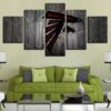 Atlanta Falcons Nfl Logo - Sport 5 Panel Canvas Art Wall Decor