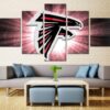 Atlanta Falcons Sports Team - Sport 5 Panel Canvas Art Wall Decor