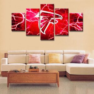 Atlanta Falcons Sports - Sport 5 Panel Canvas Art Wall Decor