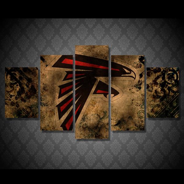 Atlanta Falcons - Sport 5 Panel Canvas Art Wall Decor Atlanta Falcons - Sport 5 Panel Canvas Art Wall Decor