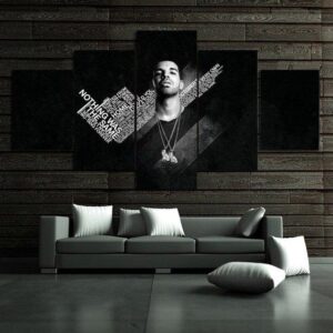 Aubrey Drake Graham - Famous Person 5 Panel Canvas Art Wall Decor