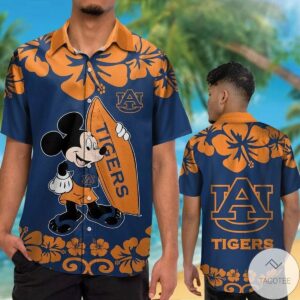 Auburn Tigers & Mickey Mouse Hawaiian Shirt