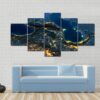 Aucasus And The Caspian Sea - Nature 5 Panel Canvas Art Wall Decor