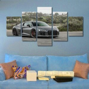 Audi R8 - Automative 5 Panel Canvas Art Wall Decor