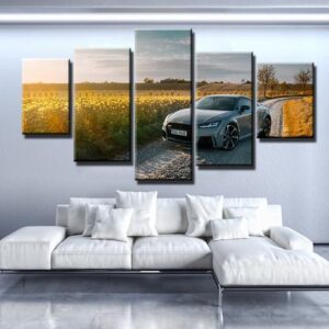 Audi Tt Rs - Automative 5 Panel Canvas Art Wall Decor