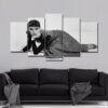 Audrey Hepburn - Famous Person 5 Panel Canvas Art Wall Decor