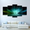 Aurora Borealis (The Northern Lights) - Space Universe 5 Panel Canvas Art Wall Decor