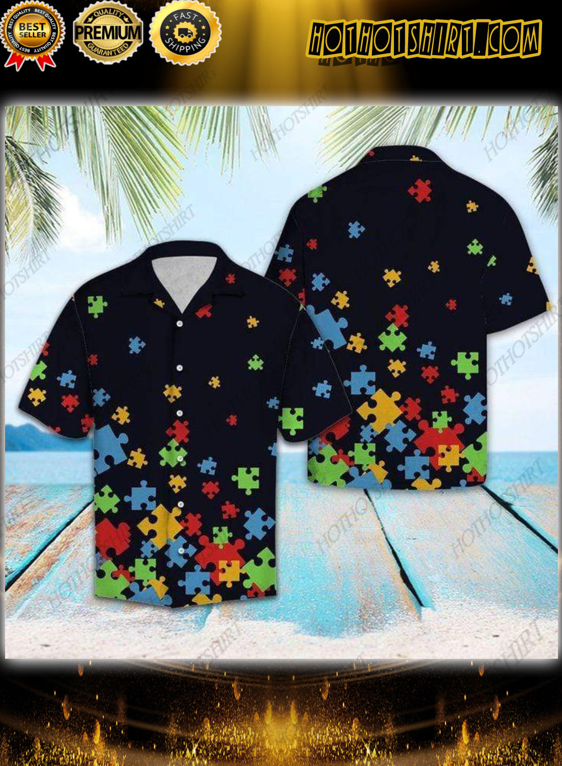 Autism Awareness Hawaiian Unisex Shirt Autism Awareness Hawaiian Unisex Shirt