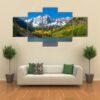 Autumn At Maroon Bells 1 - Nature 5 Panel Canvas Art Wall Decor