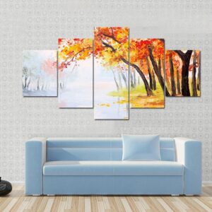 Autumn Forest Near The Lake